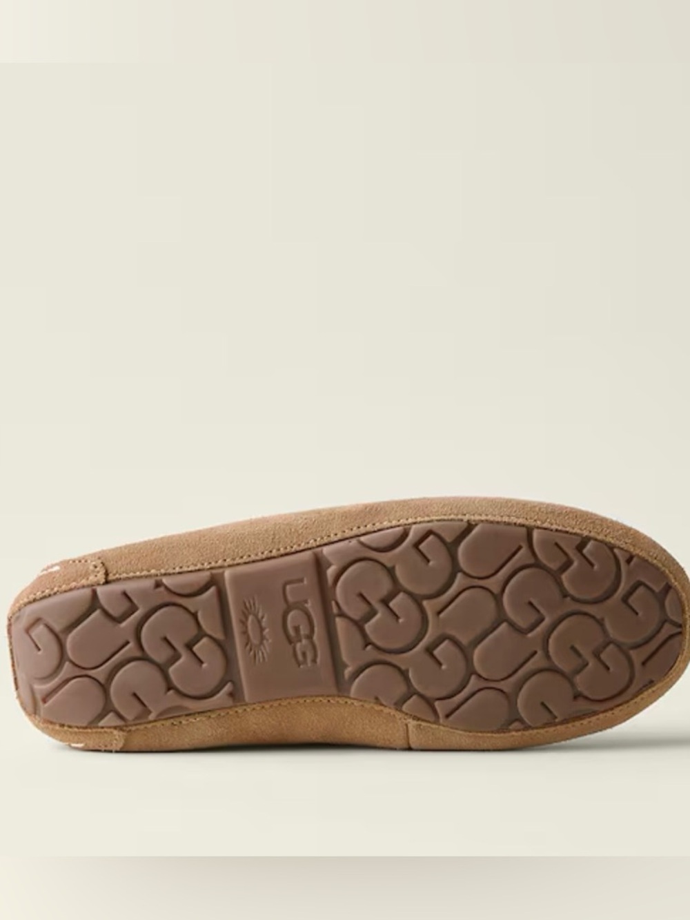 UGG Ansley Slippers Womens Size 8 Chestnut Suede Sheepskin Moccasin - Picture 7 of 9